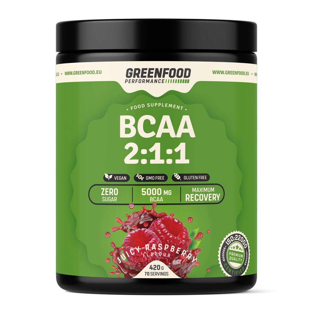 GreenFood Nutrition Performance BCAA 2:1:1 Juicy Raspberry