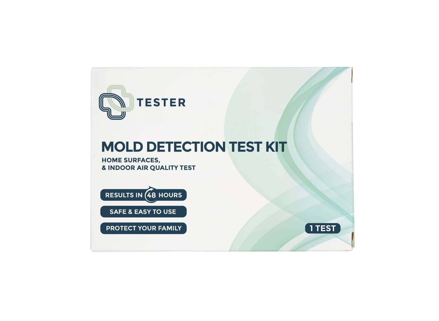 Tester Schimmelpilz-Testkit: Für Hausflächen und Raumluft. Ergebnisse in 48 Stunden. 1 Test.