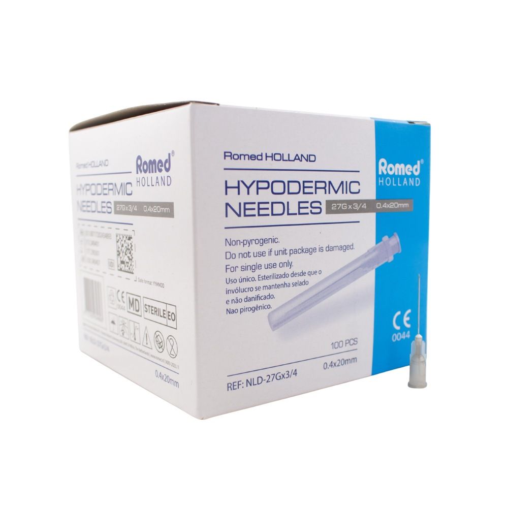 Romed Injektionskanülen 27G x 3/4, steril, 0.4 x 20 mm