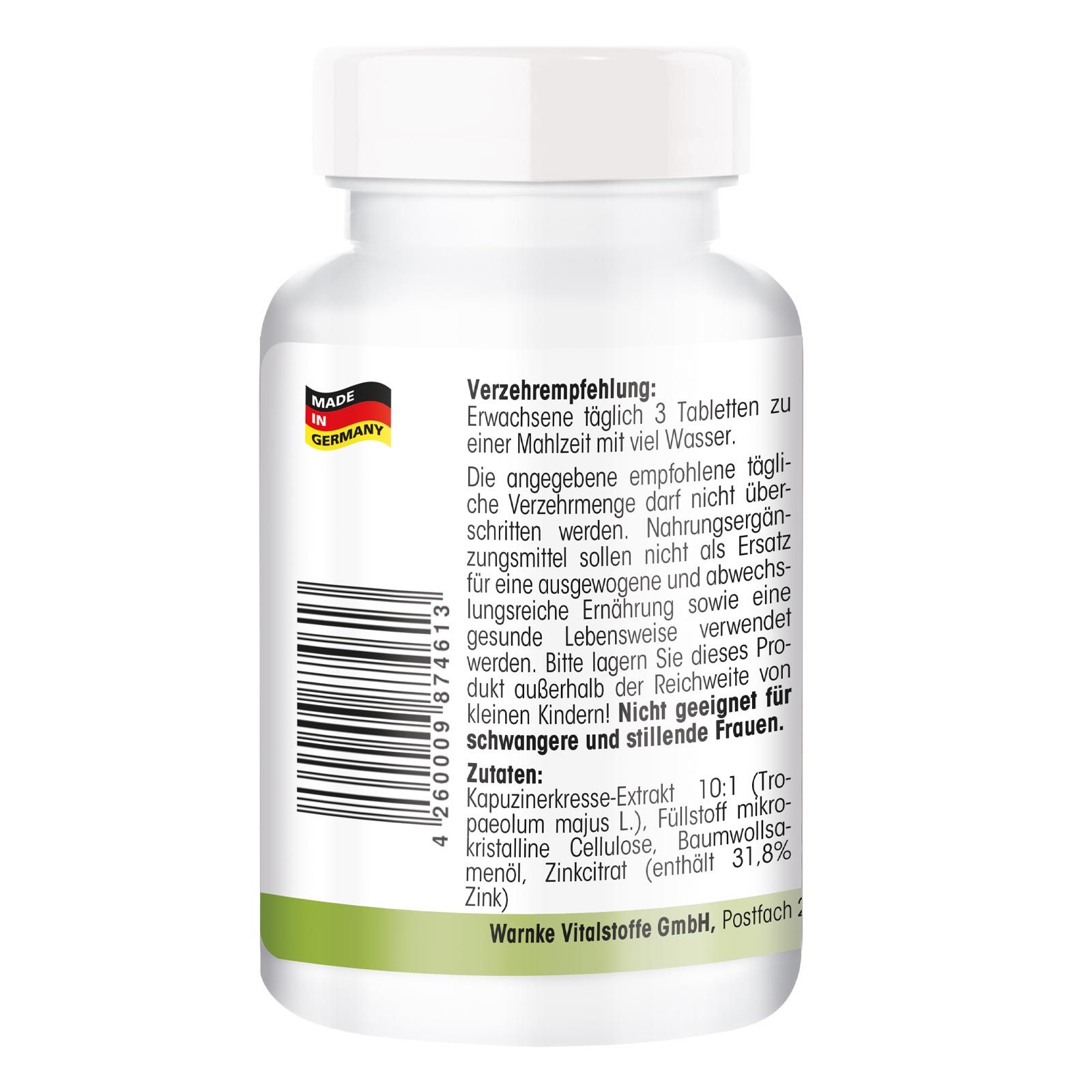 Warnke Vitalstoffe | Kapuzinerkresse 500mg