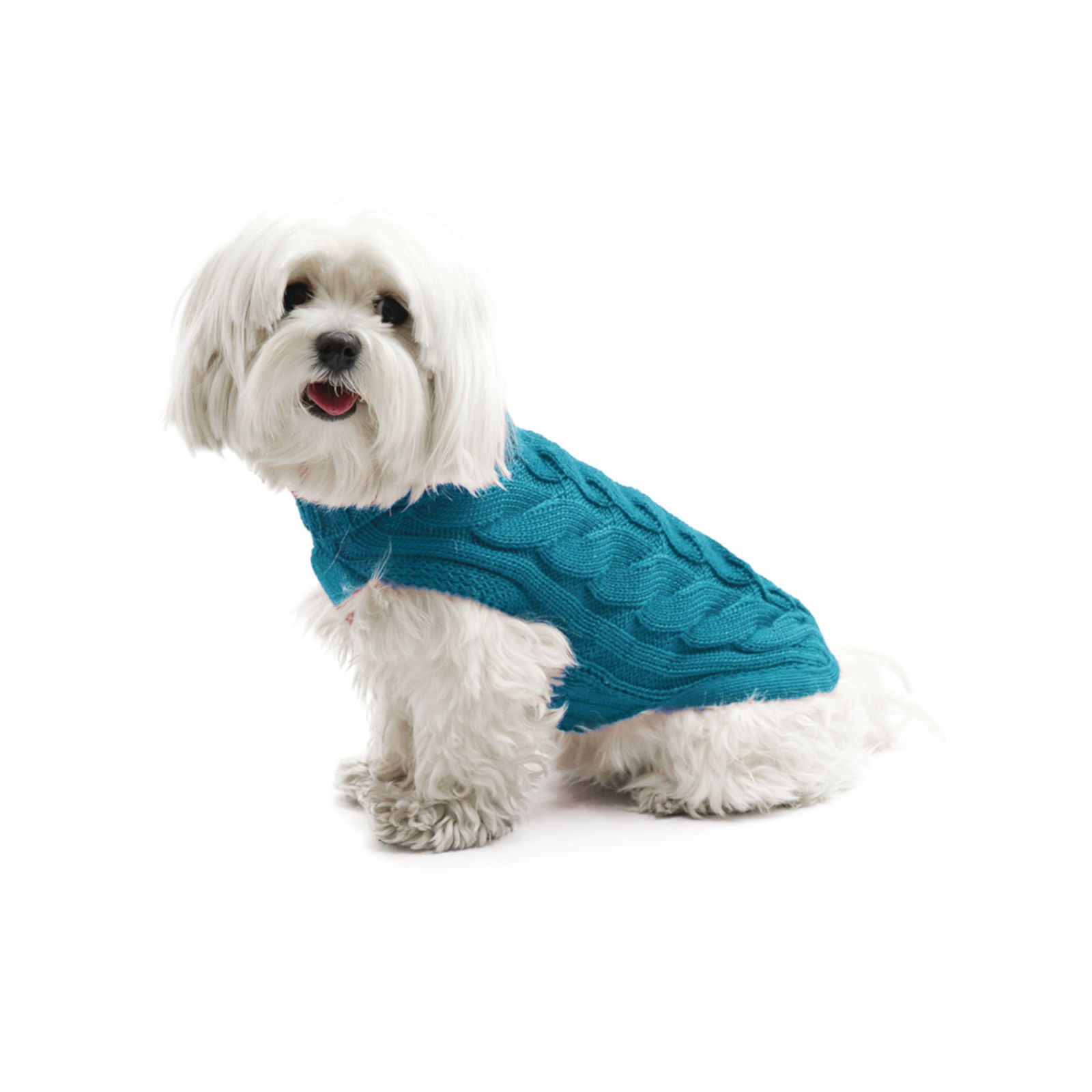 Fashion Dog Hunde-Strickpullover mit Zopfmuster