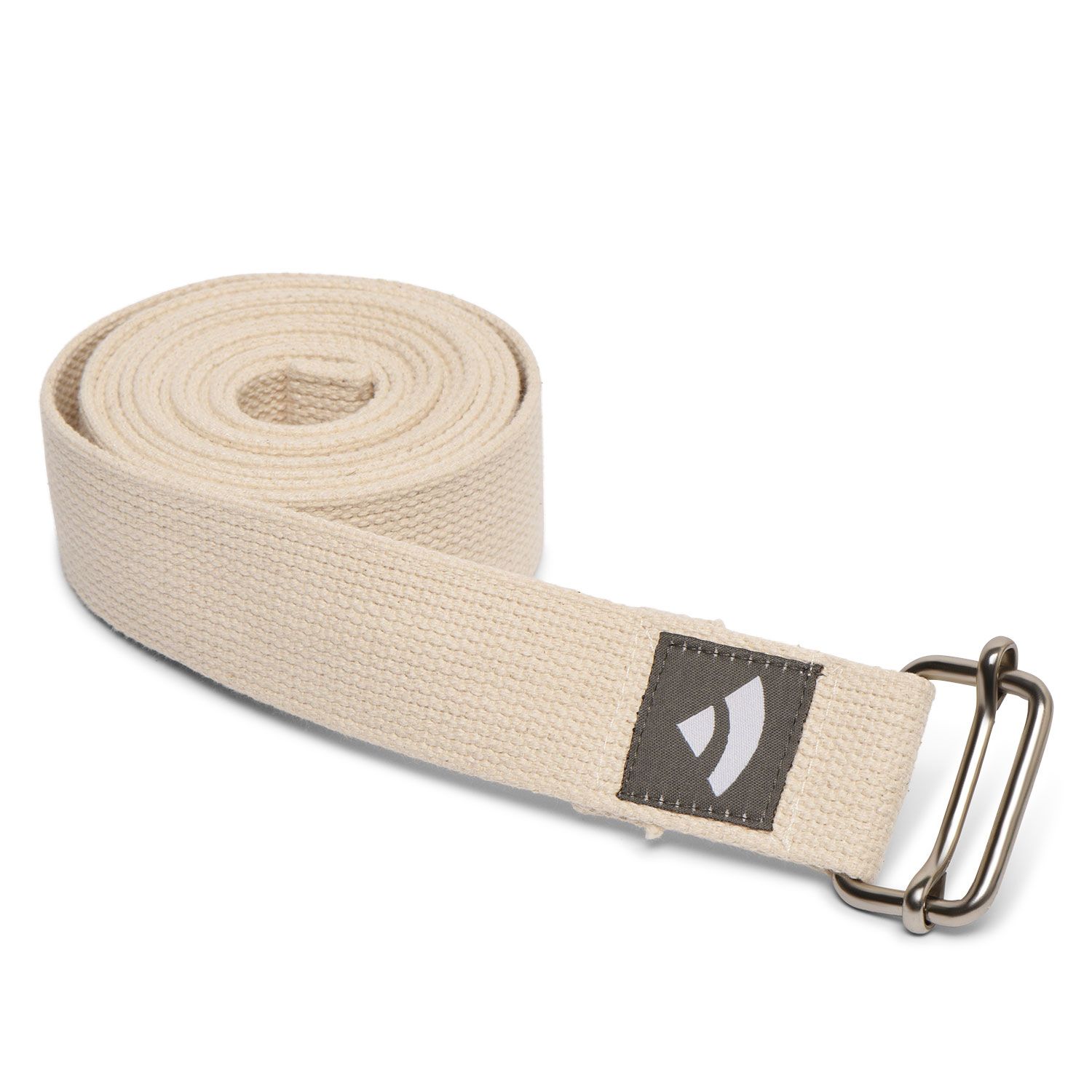 Yogagurt Asana Belt, Schiebeschnalle Baumwolle natur 910-SN