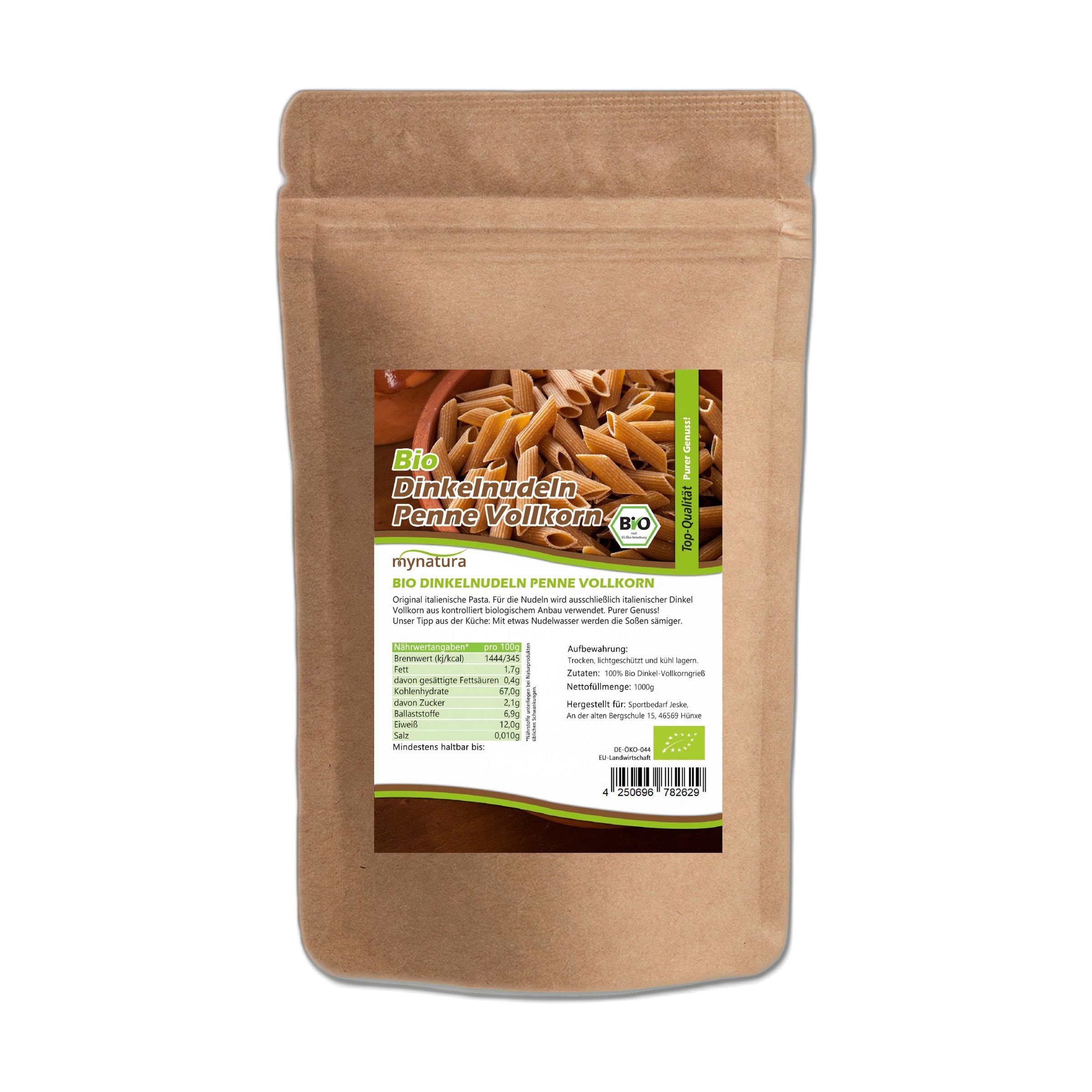Mynatura Bio Dinkel Penne Vollkorn Nudeln 3000 g