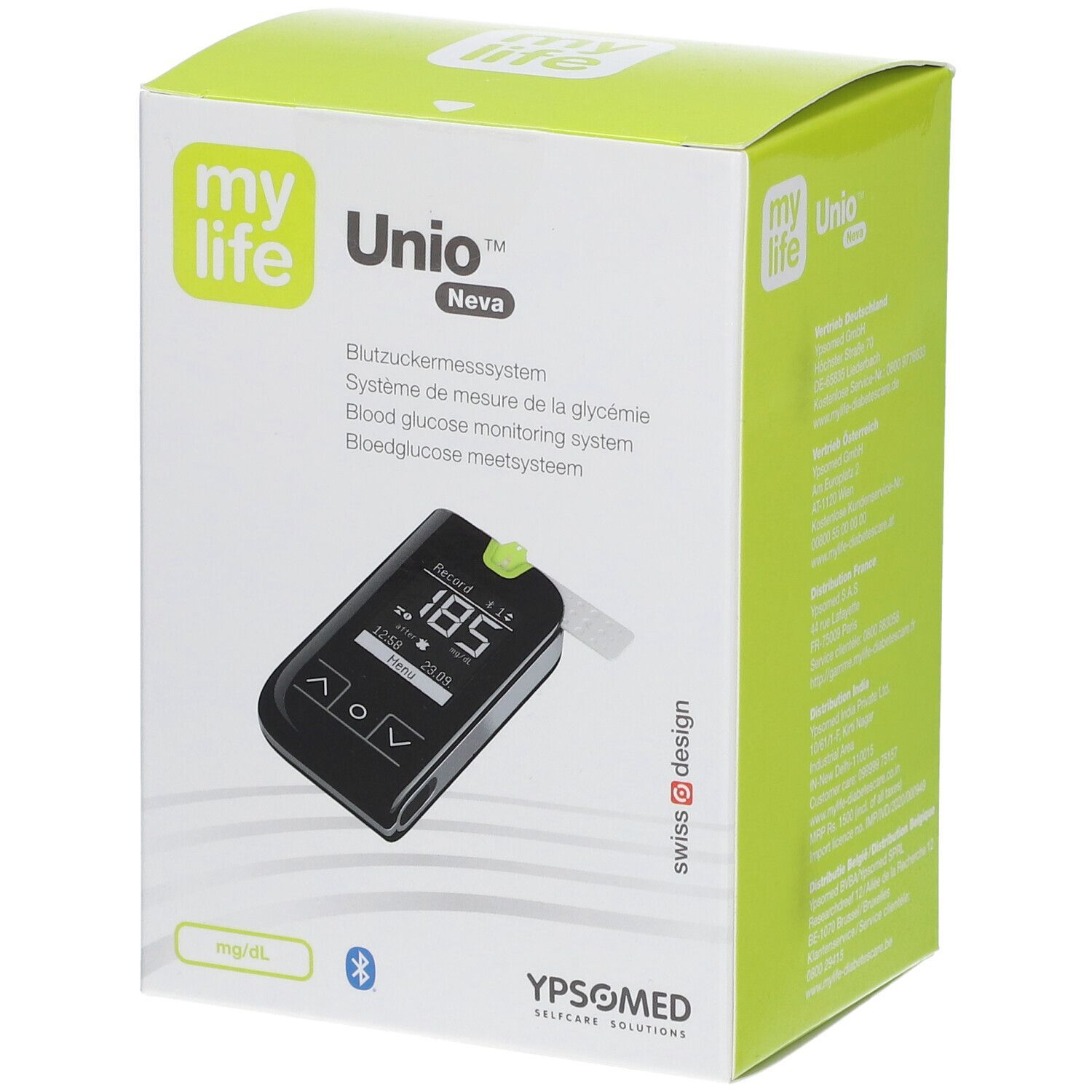 mylife Unio™ Neva Blutzuckermesssystem mg/dL