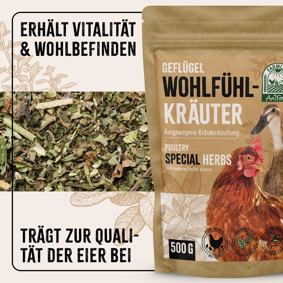 AniForte FarmLife Geflügel Wohlfühlkräuter