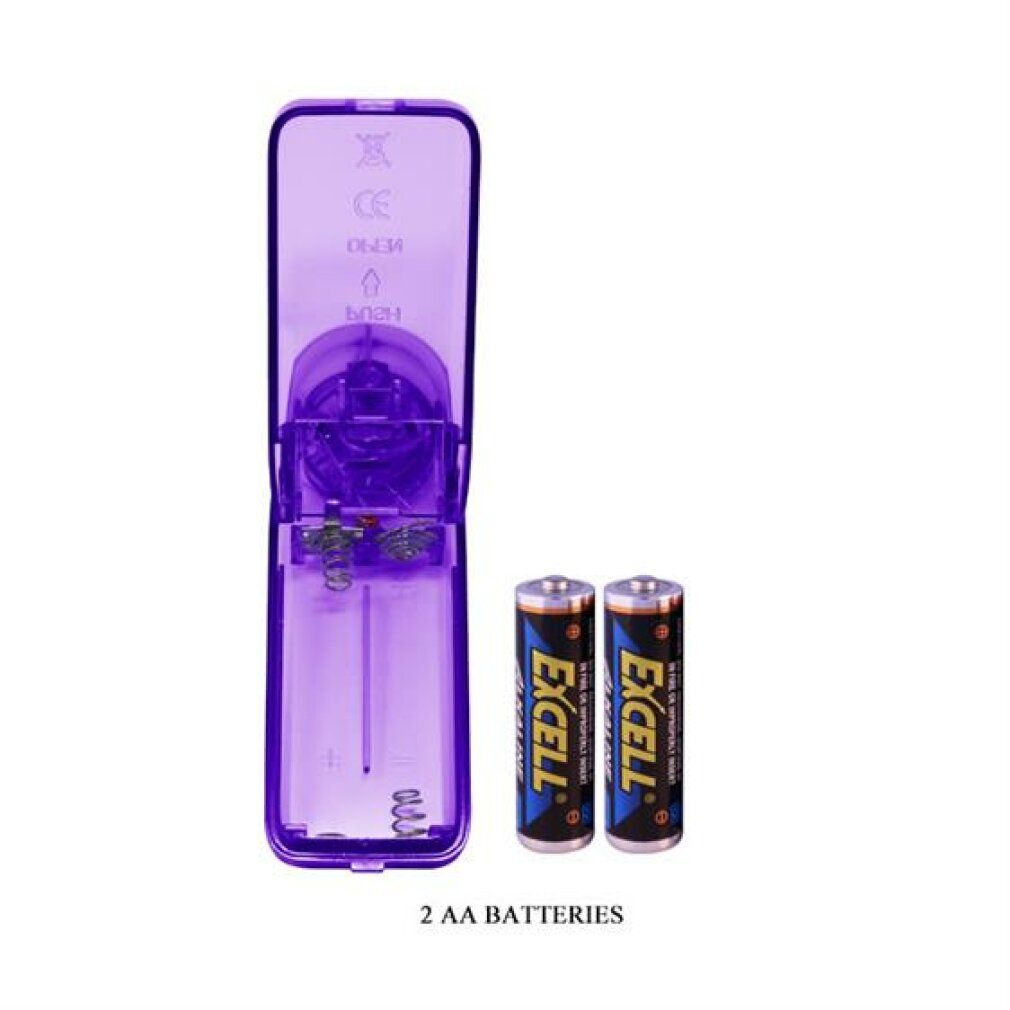 Offenes Batteriegehäuse mit 2 AA-Batterien.