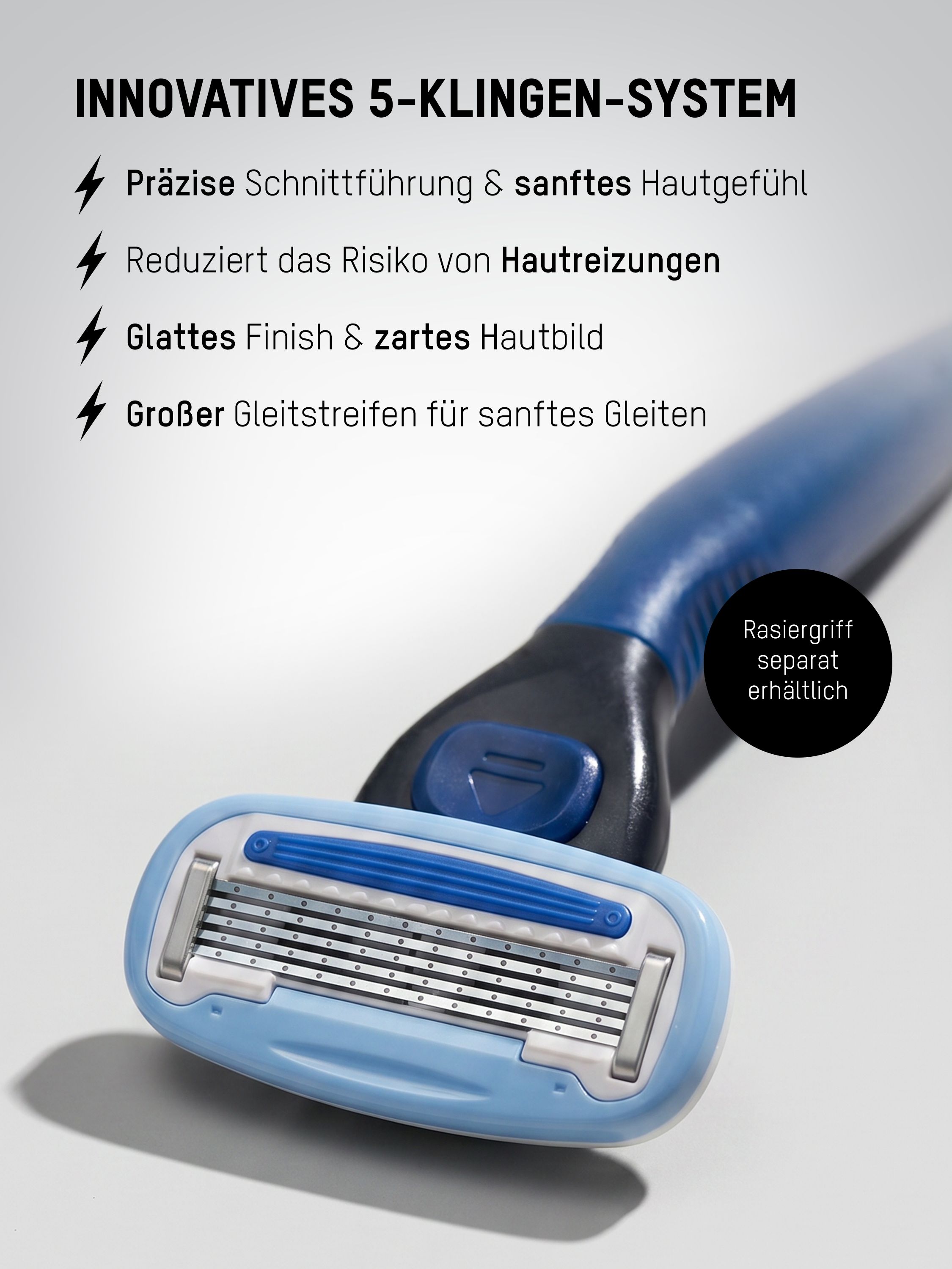 Mornin' Glory Body-Rasierklingen 5-Klingen-System
