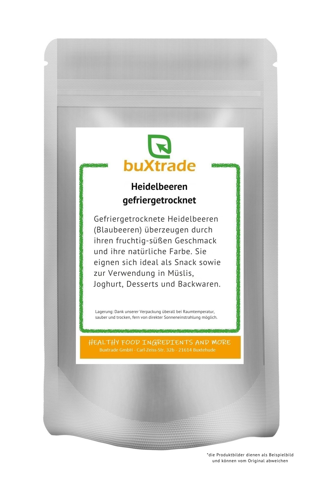 buXtrade Gefriergetrocknete Heidelbeeren 0,1 kg Früchte