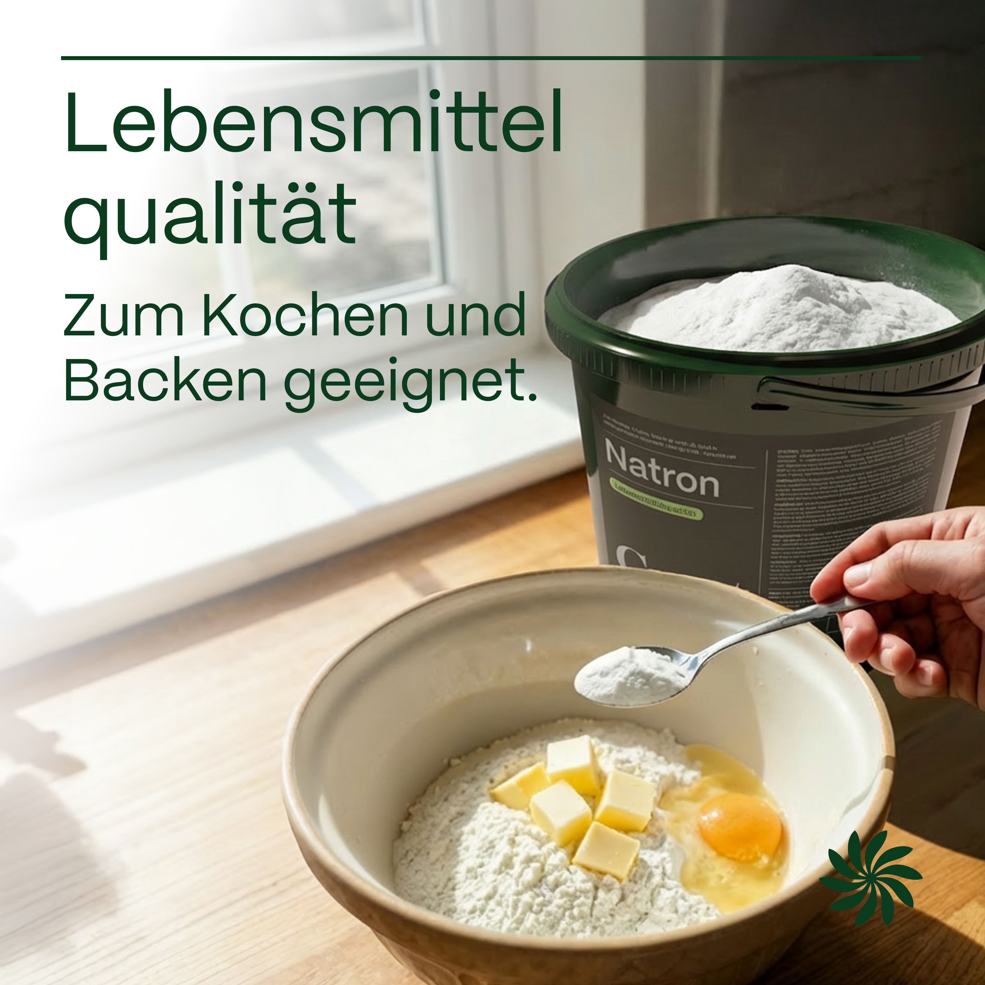 GreatVita Natron Pulver 800g Beutel Lebensmittelqualität - Baking Soda