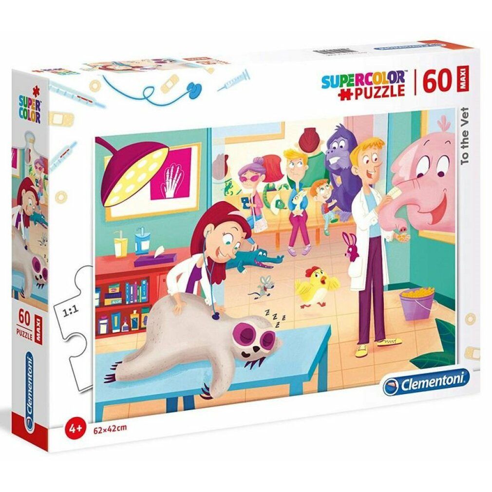 clementoni Tierarzt-Puzzle maxi 60 Teile