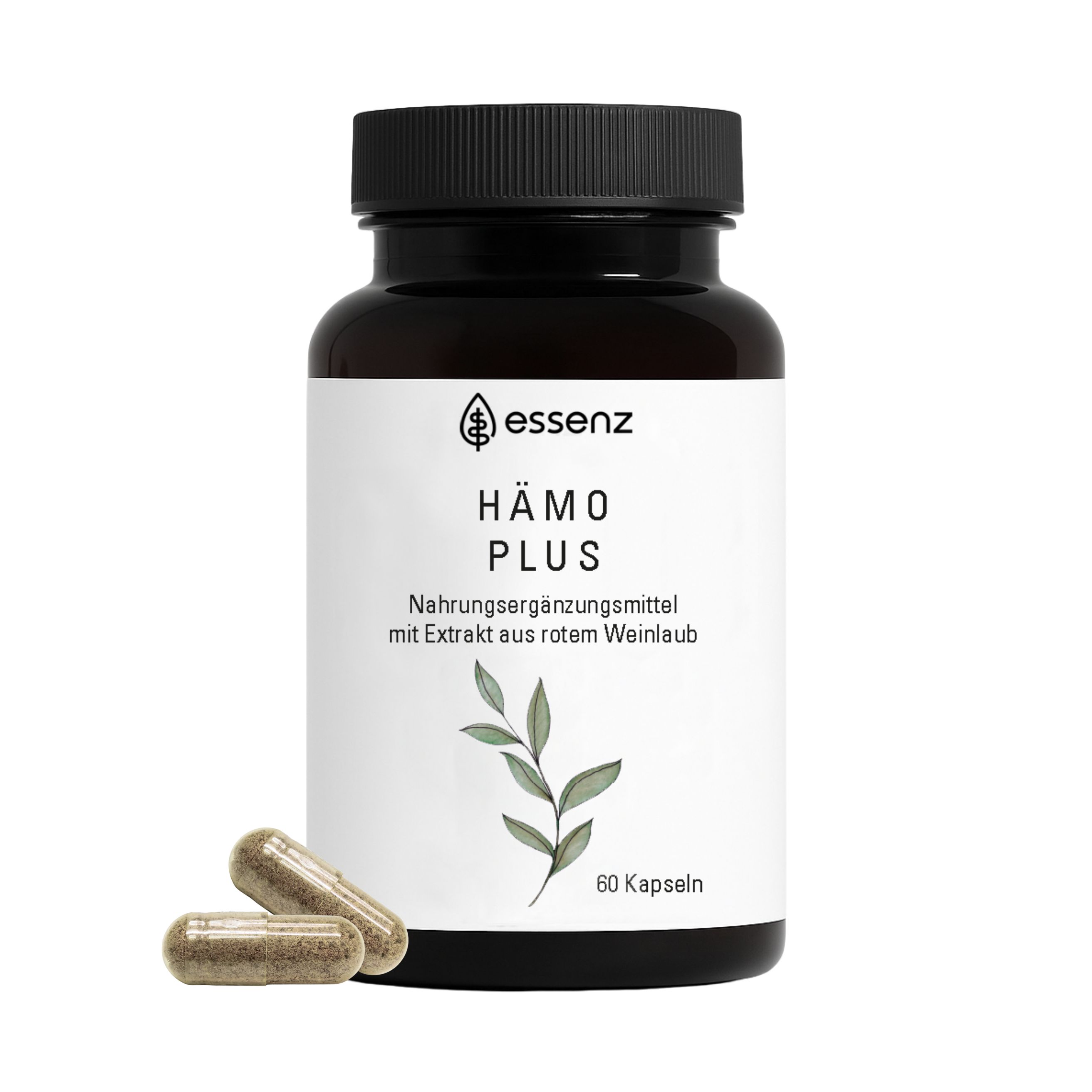 Essenz Hämo Plus Kapseln – Mit Rotem Weinlaub & Pflanzenextrakten 1x60 St