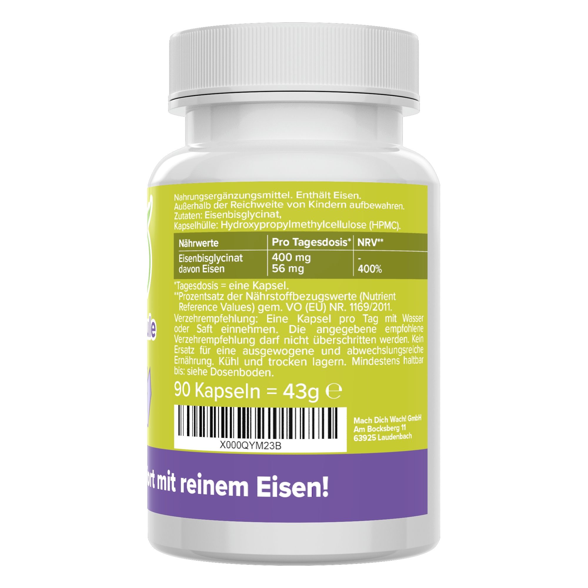 Eisen Kapseln - Eisenbisglycinat Vitamineule® 90 St