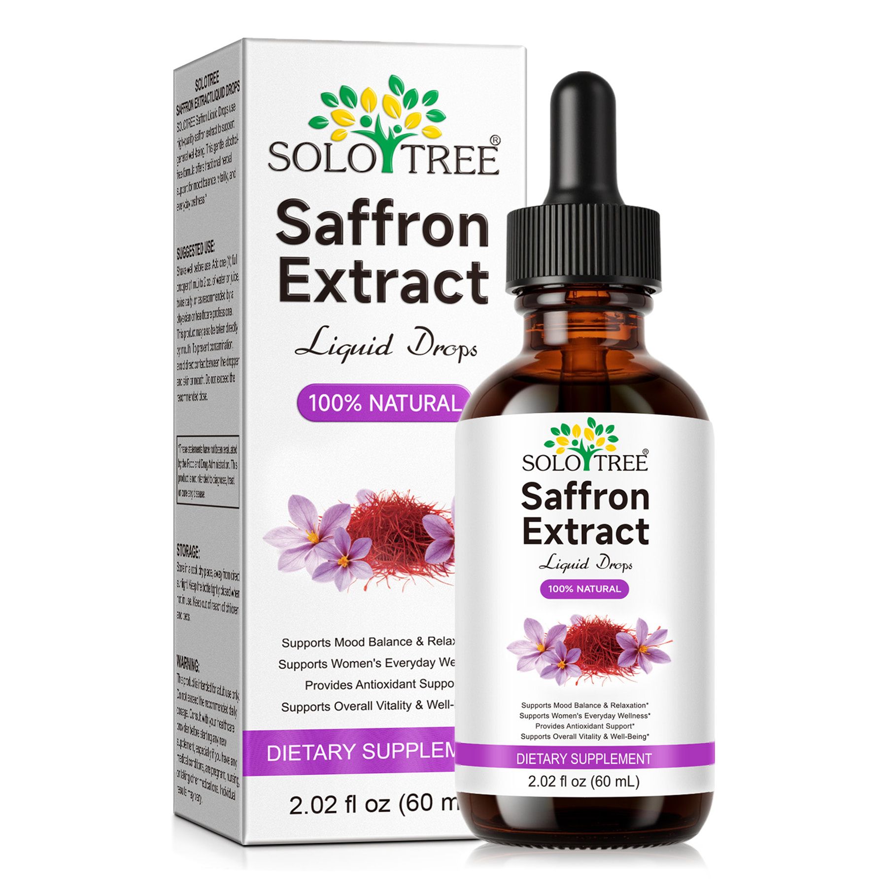 P-Beauty Safran Extrakt Tropfen für Innere Balance Vitalität Vegan 1x60 ml
