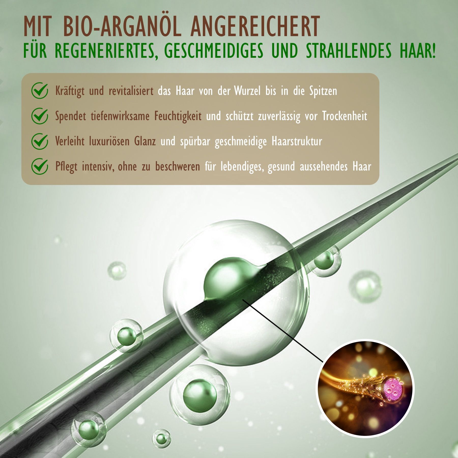 Hello Nature Haarshampoo für Haarpflege mit Arganöl