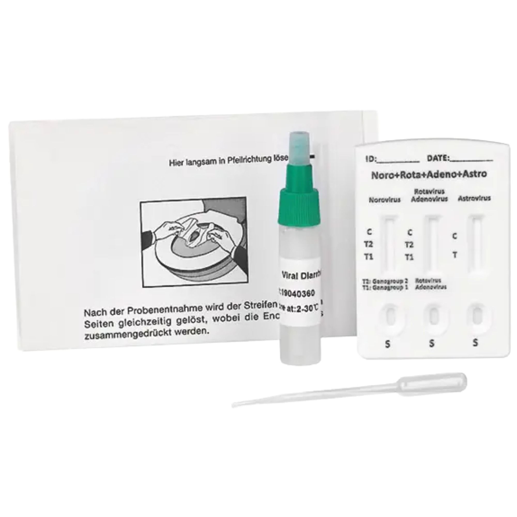 Cleartest Noro-Rota-Adena Astrovirus, 10 Teste
