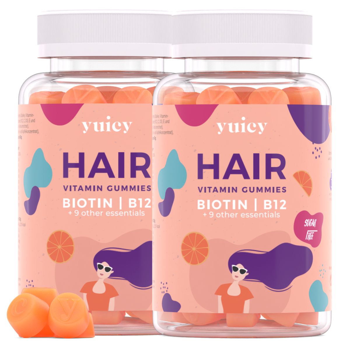 Hair Vitamin Gummies Sugarfree yuicy® 120 St
