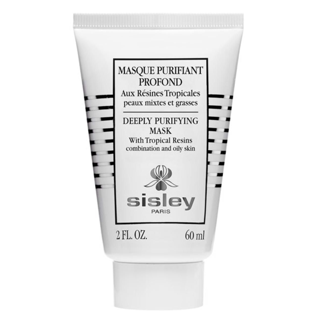 Weiße Tube mit schwarzer Schrift. Produktname: Masque Purifiant Profond. Marke: Sisley. Volumen: 60 ml.