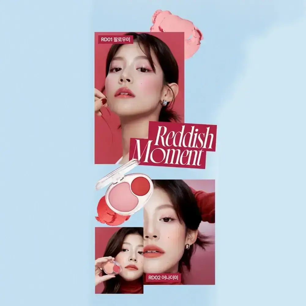 FWEE Mellow Dual Blusher RD02 Another Me – Zweifarbiger Rouge