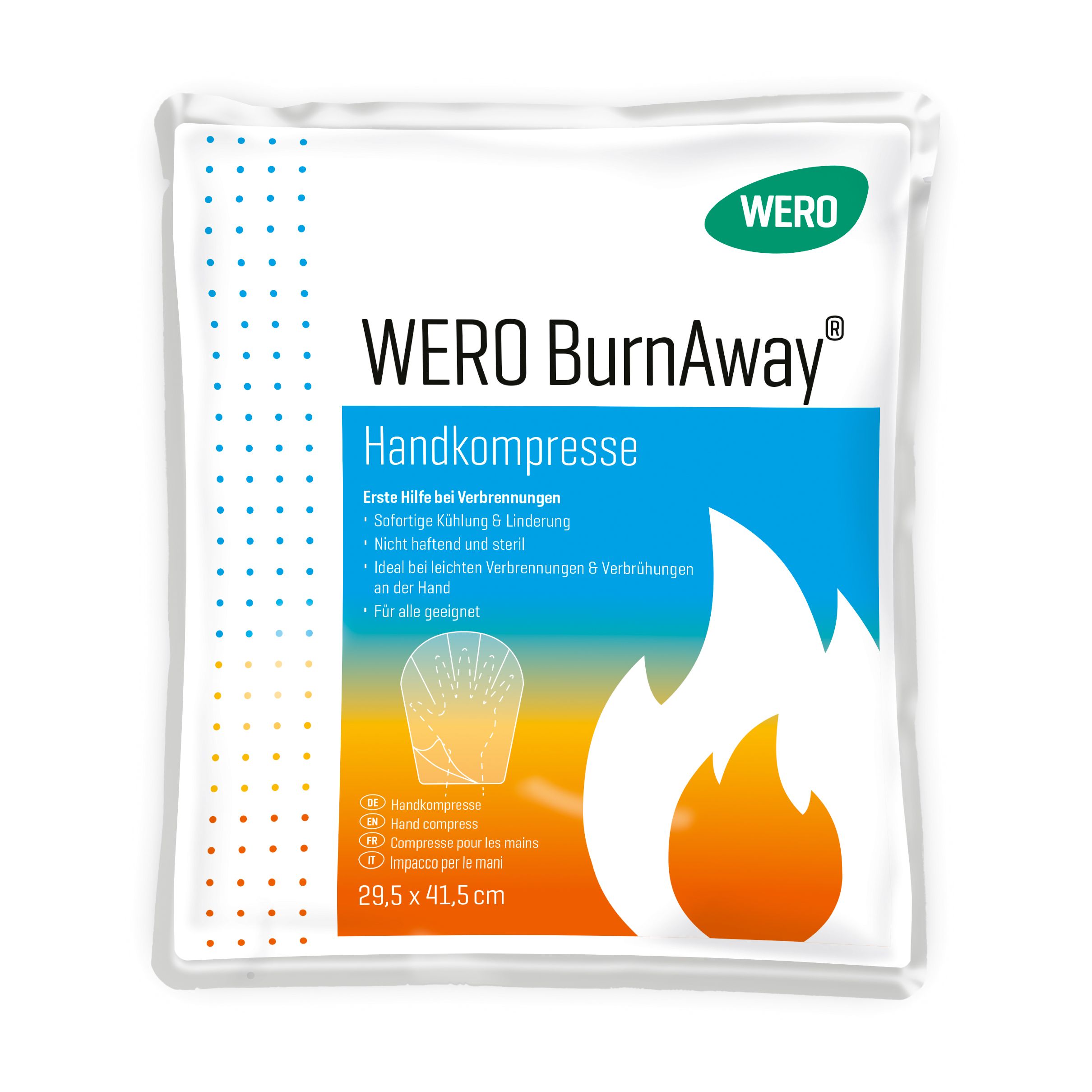 Wero BurnAway - Handkompresse 1 St