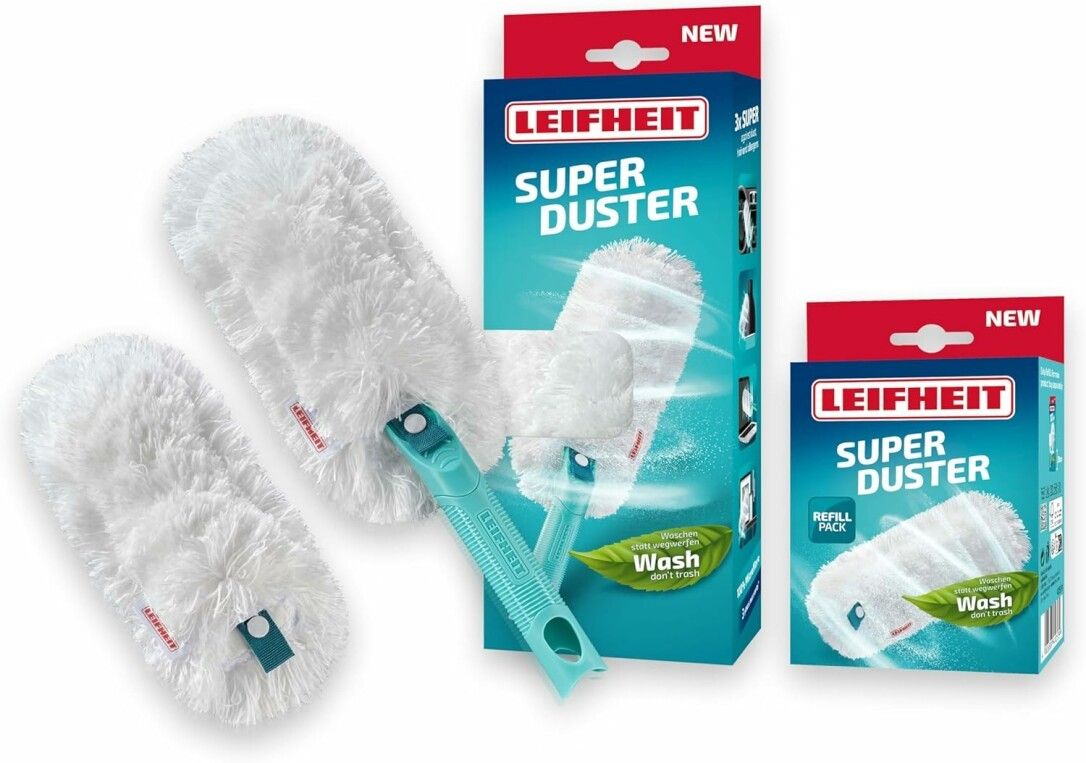 Leifheit SUPERDUSTER mit Ersatzbezug Reinigungsset 41255