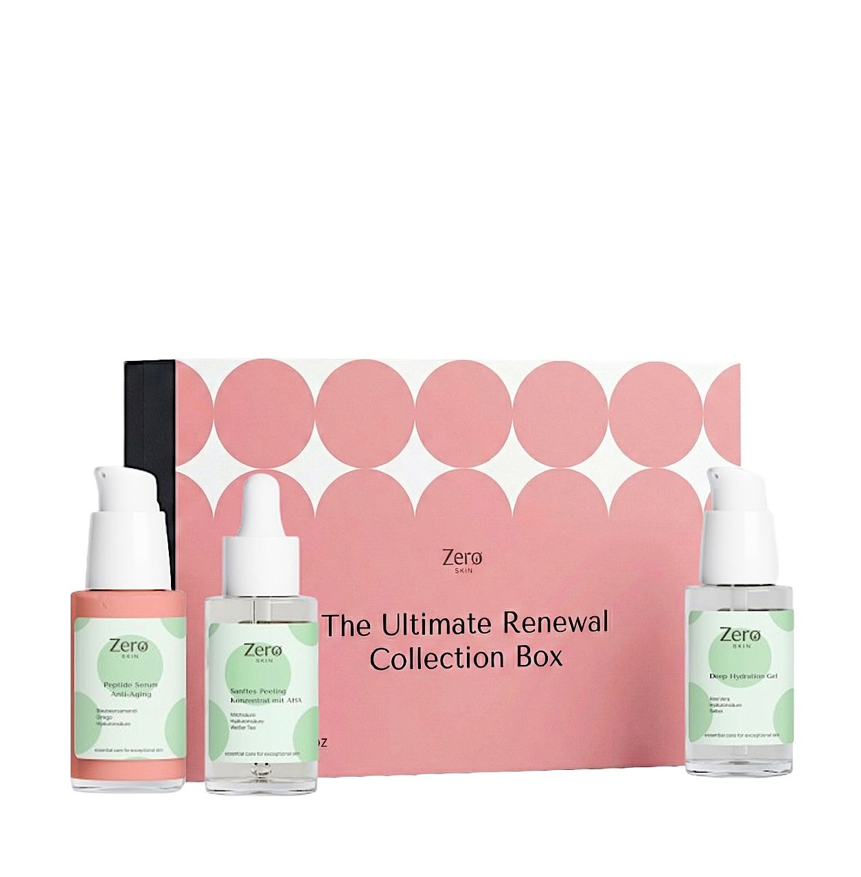 Zero Skin Ultimate Renewal Collection Box, hydratisierend und glättend für trockene Haut