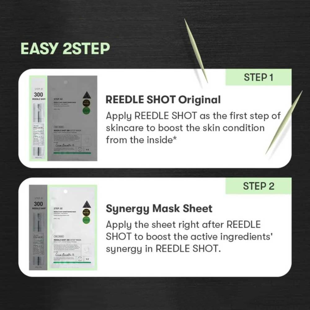VT COSMETICS Mild Reedle Shot 300 2-Step Face mask