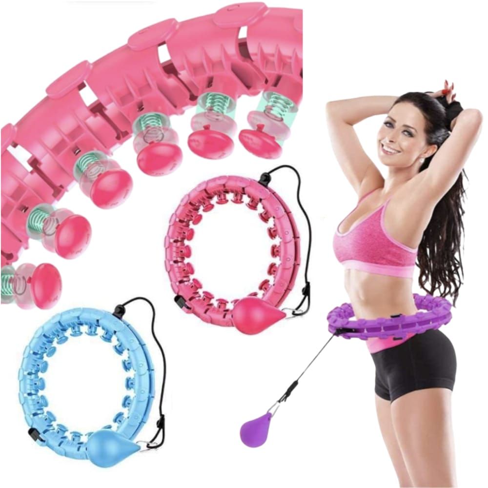 Sport-Knight® Smart Hula Hoop Maschine Lila inkl. Buch 1 St