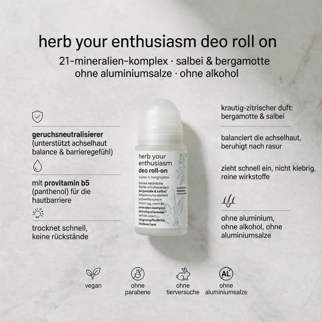 the source lab. herb your enthusiasm deo roll on | Sensitive Deo Roll-On für empfindliche Haut