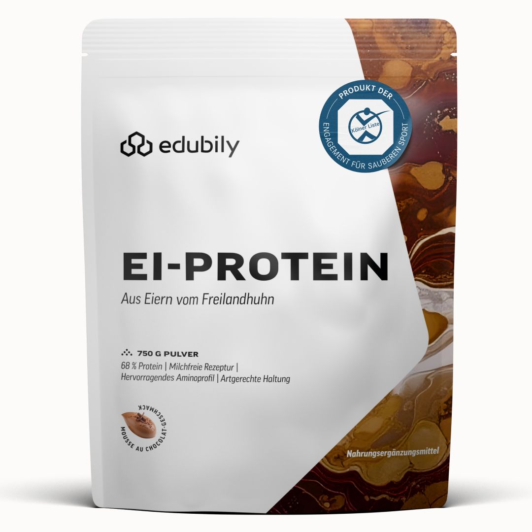 edubily® Eiklar Protein Pulver aus Freilandhaltung Mousse au Chocolat 750 g