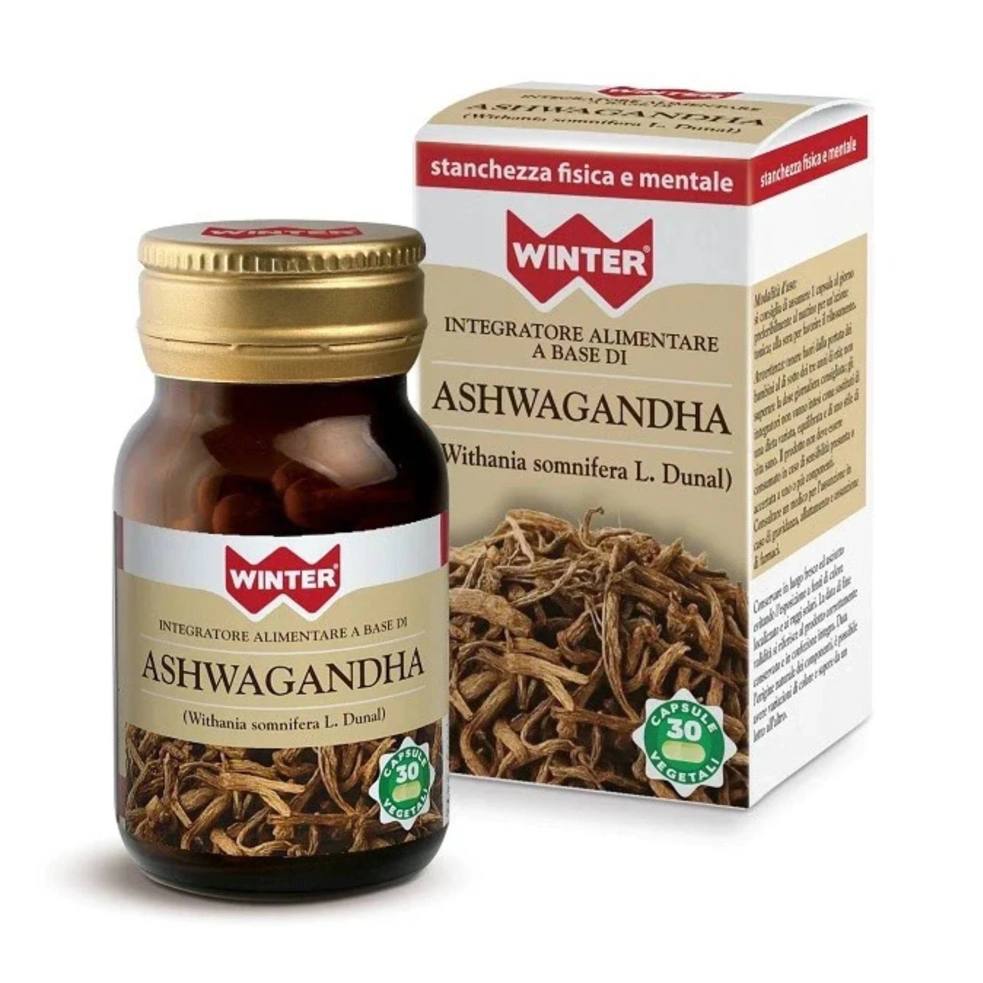 Integratore Ashwaganda - Contrasta stress, stanchezza mentale e squilibri dell'umore - Winter
