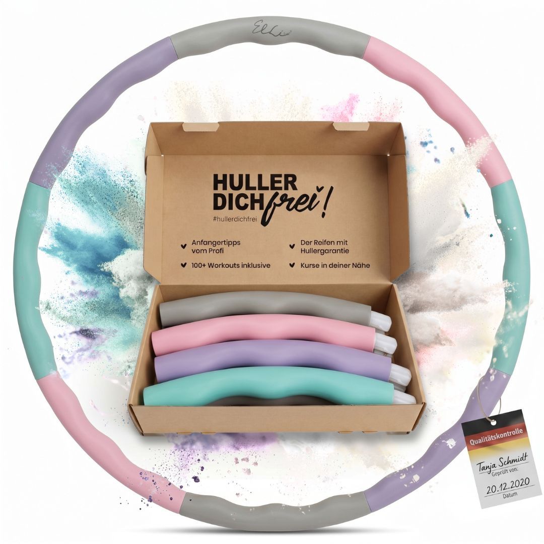 Elli Hoop M - DAS ORIGINAL - Hula Hoop Reifen für Erwachsene, pastell