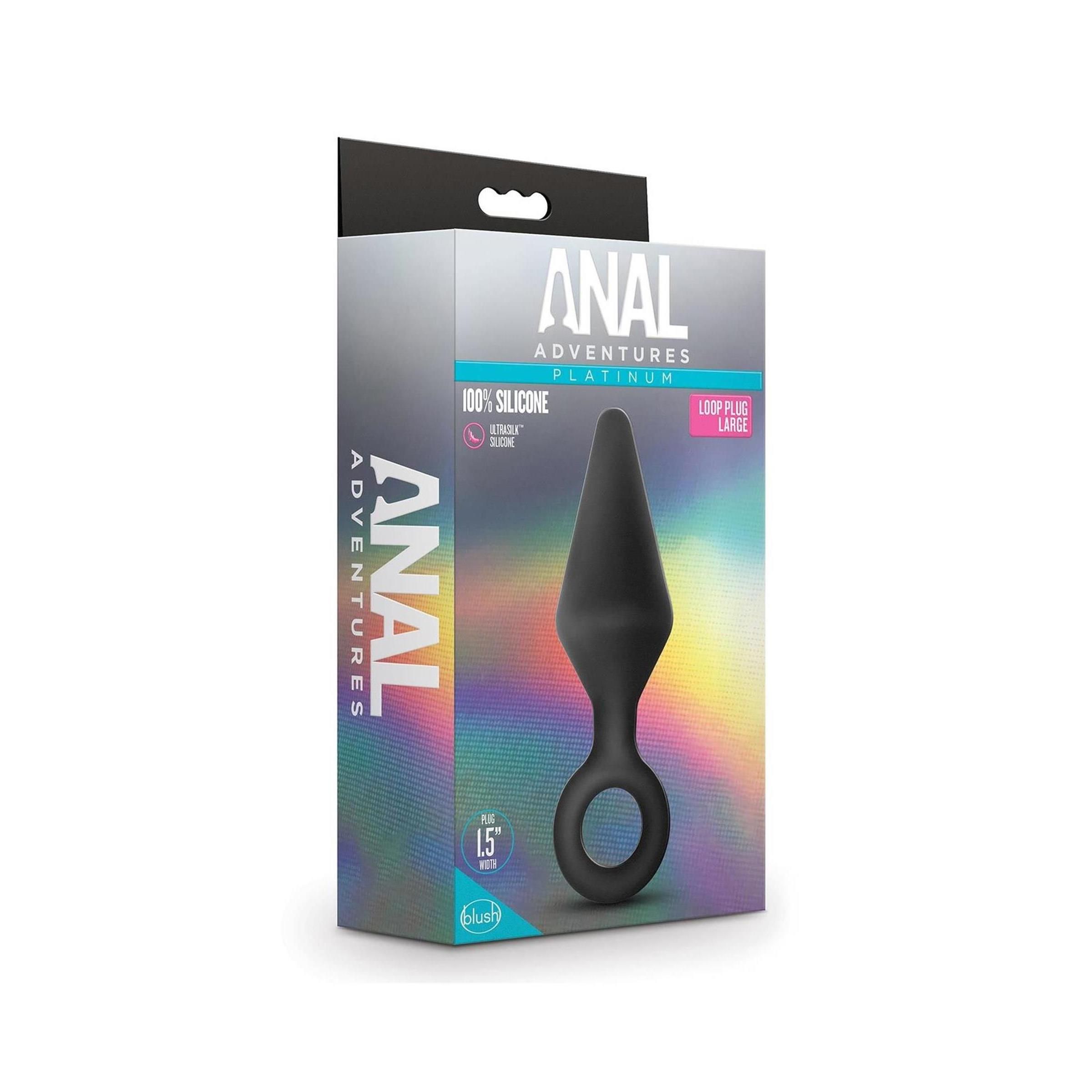 Blush - ANAL ADVENTURES PLATINUM SILICONE LOOP Plug
