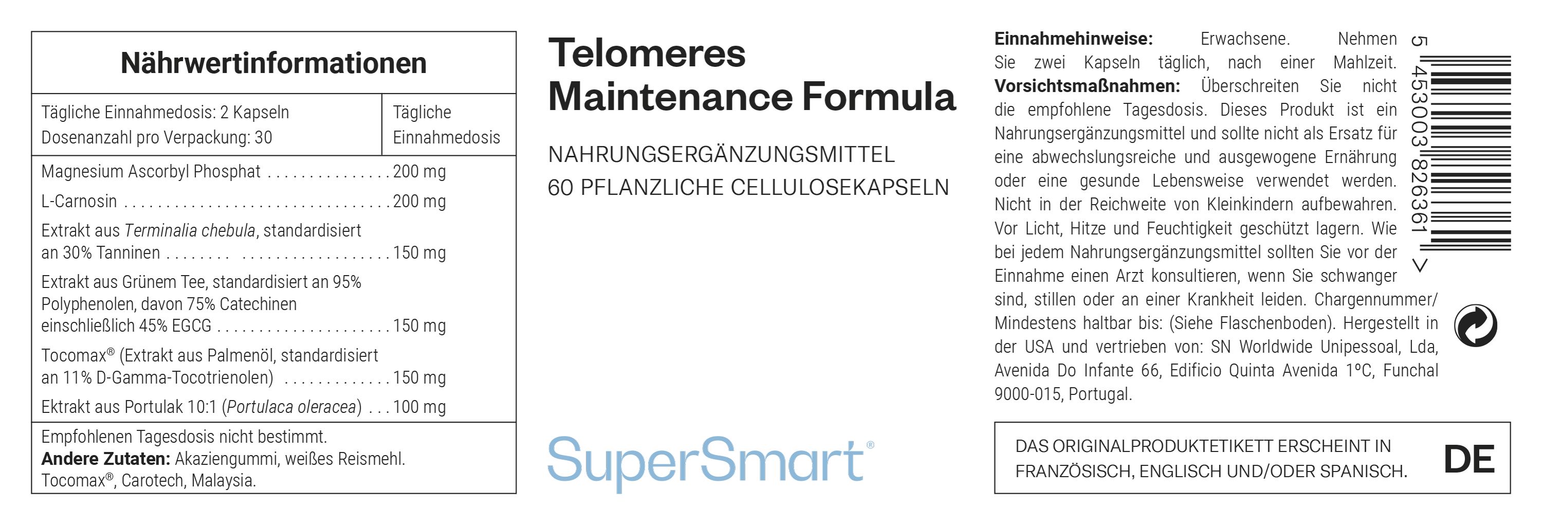 Telomer-Wartungs-Formel - SuperSmart