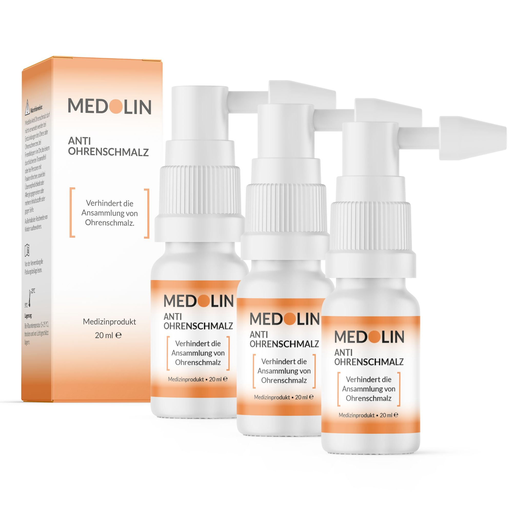 Medolin® Anti Ohrenschmalz 3x20 ml Spray