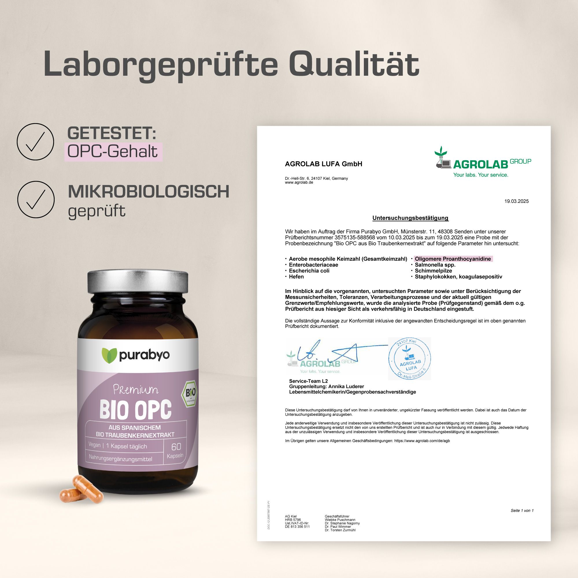 Purabyo Bio OPC aus Bio Traubenkernextrakt