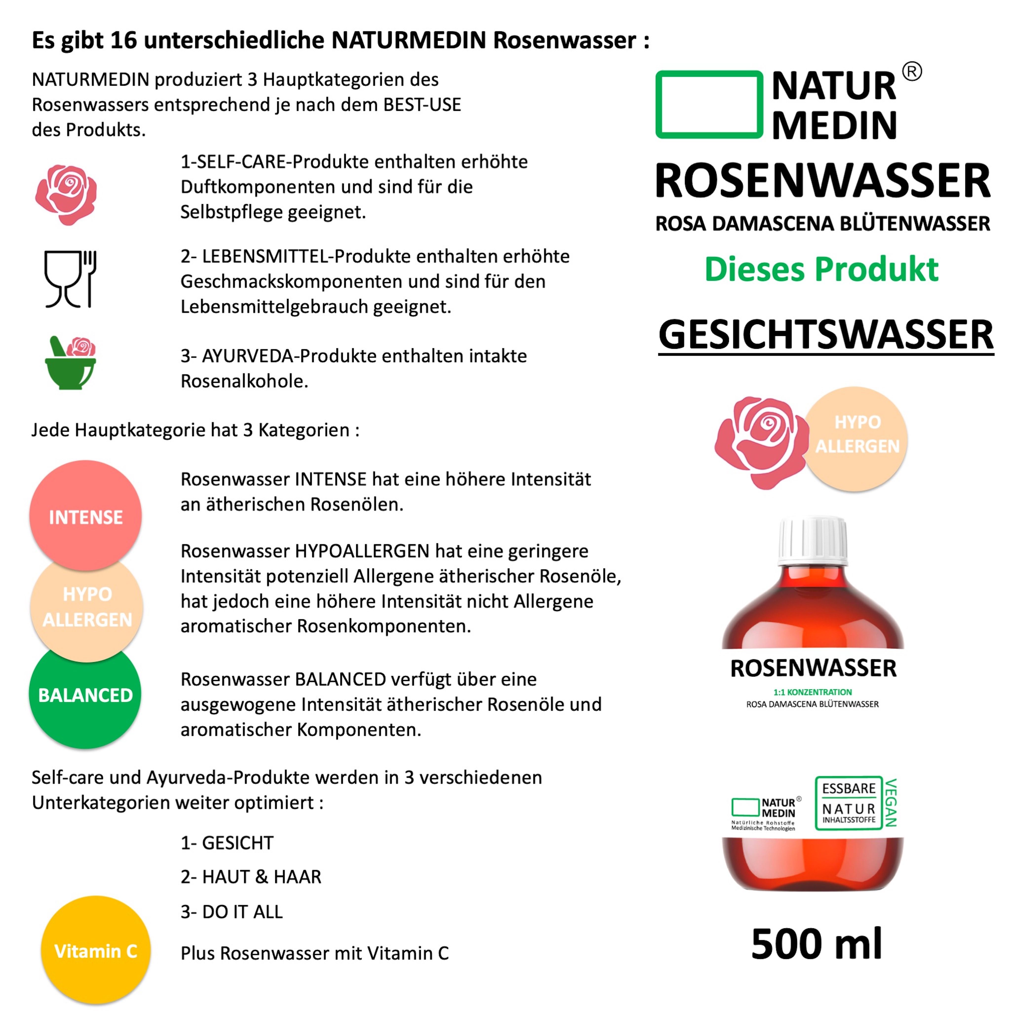 NATURMEDIN® Rosenwasser Balanced