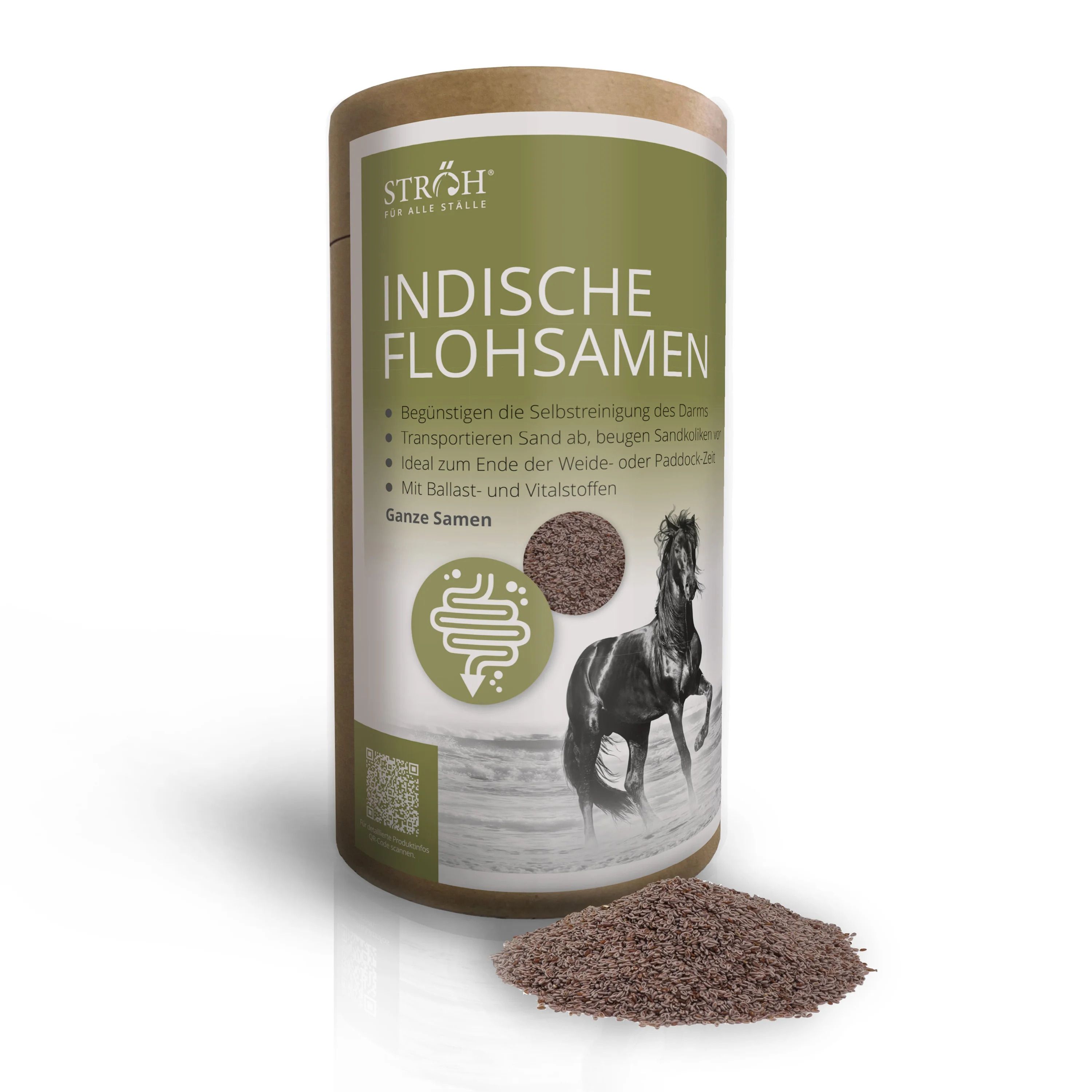 STRÖH indische Flohsamen  Feedbox Dose