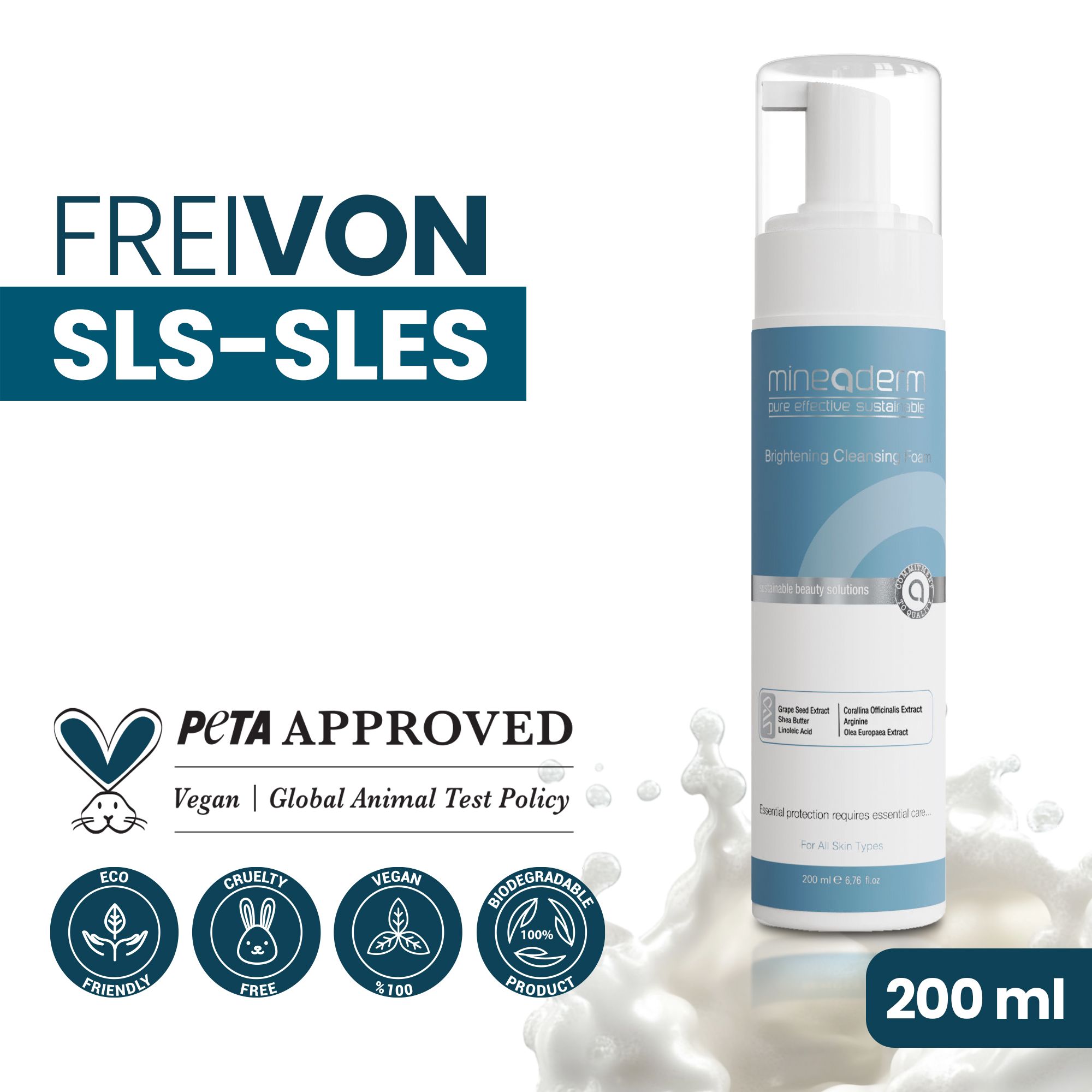 Mineaderm Brightening Cleansing Foam