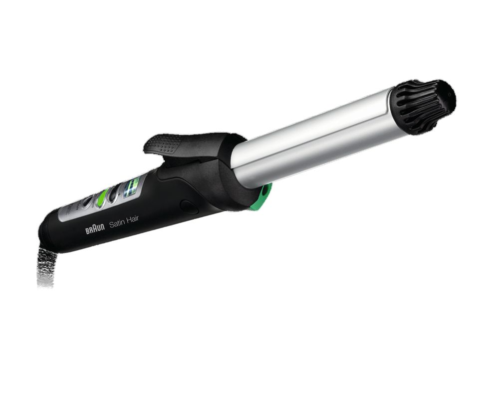 Braun - Elektrische Lockenbürste "Satin Hair 7 Curler EC 1" in Schwarz und Silber