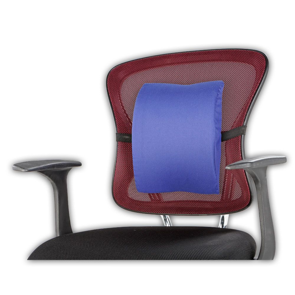 ELONEO Lendenkissen für Stuhl, Sofa, Lordosenkissen, Rückenkissen, Rückenstützkissen, B 24 x L 31 cm