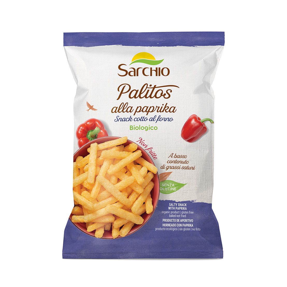 Palitos alla Paprika Snack Senza Glutine - Sarchio