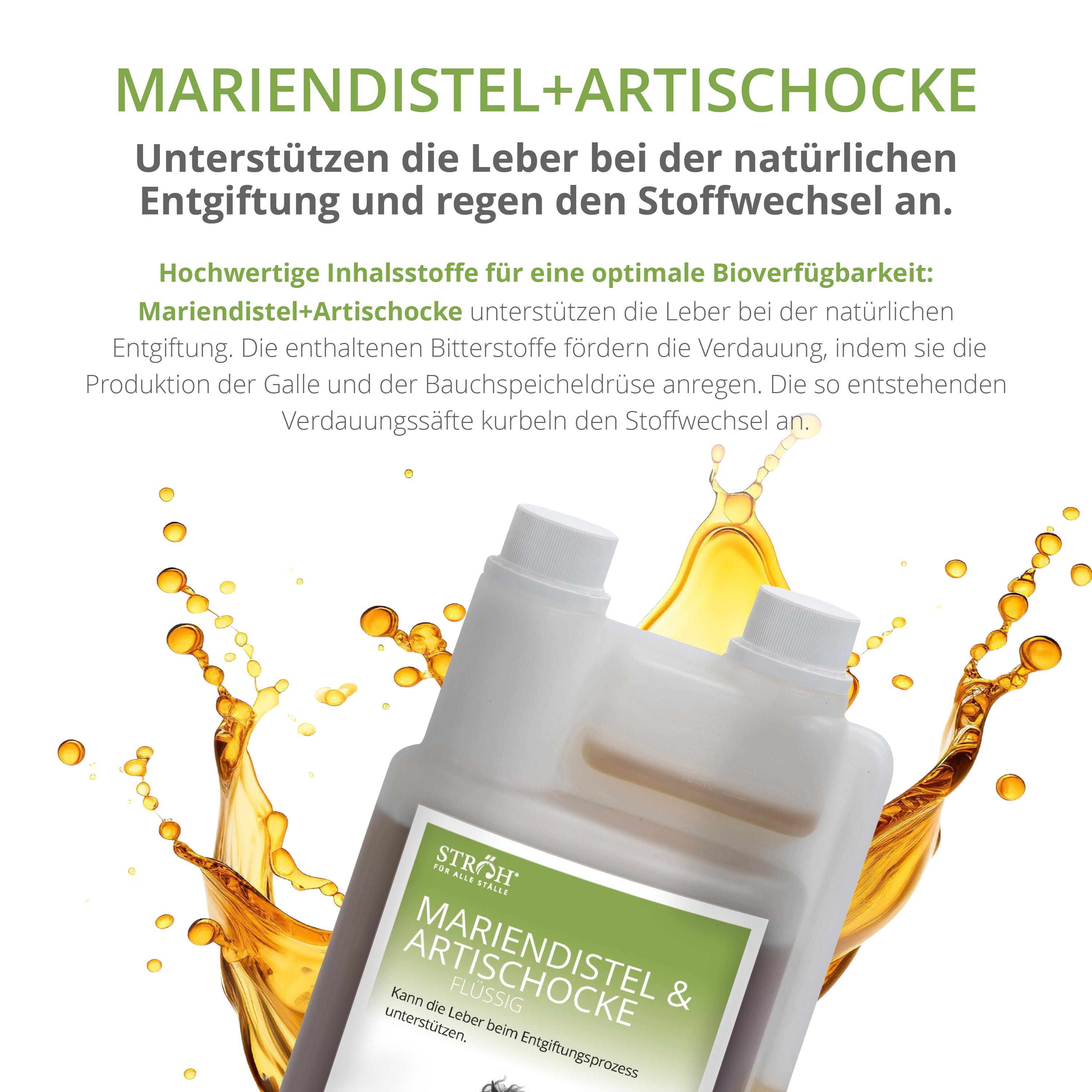 STRÖH Mariendistel & Artischocke: Hochwertige Inhaltsstoffe zur Unterstützung der Leber.