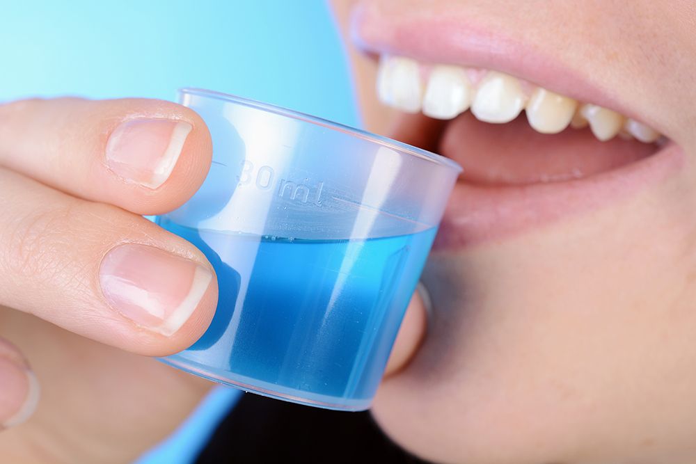 Blueline Mundspülung bei Zahnfleischentzündung & Mundgeruch | antibakteriell Mundwasser ohne Alkohol