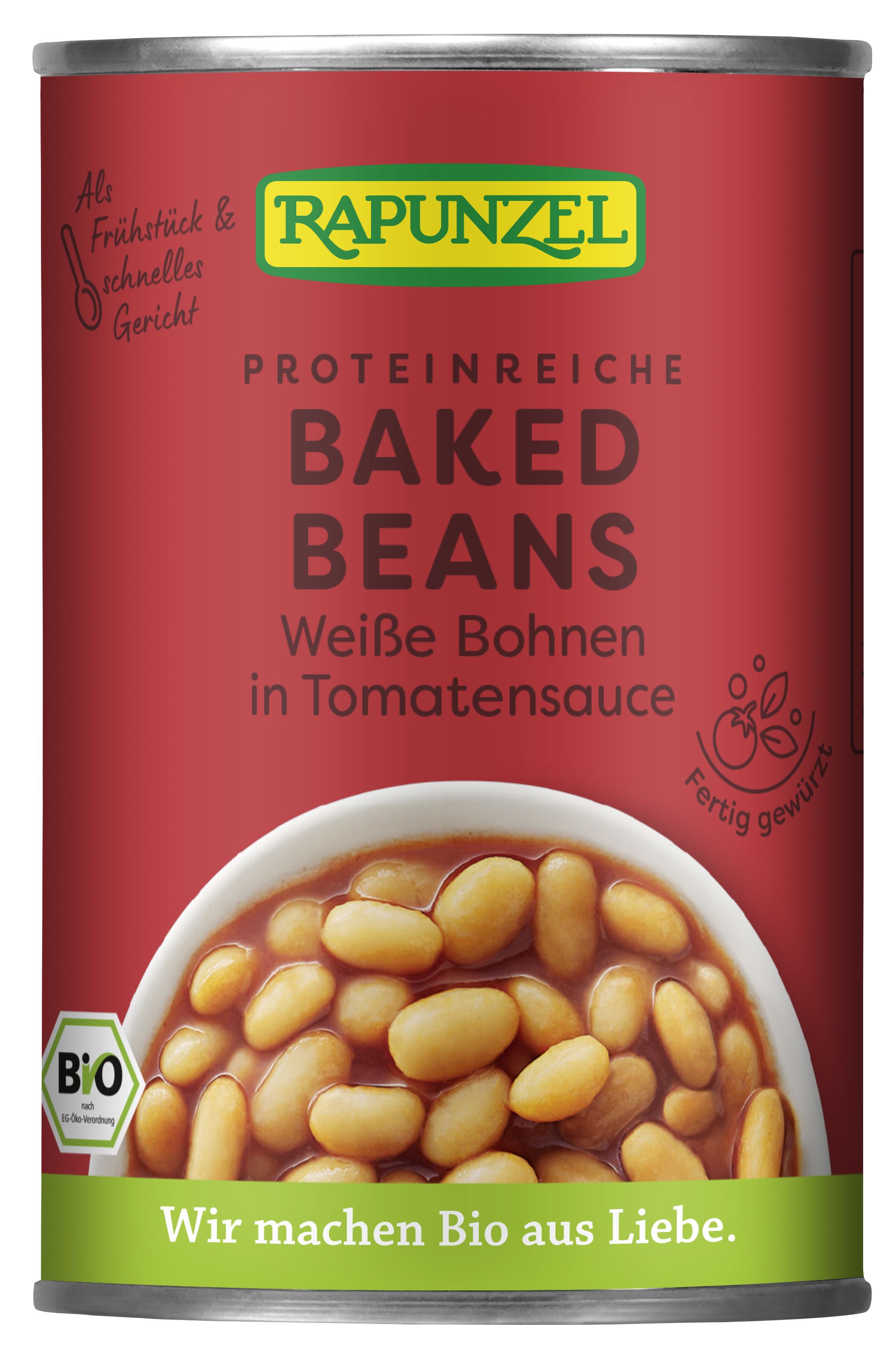 Rapunzel - Baked Beans, weiße Bohnen in Tomatensauce