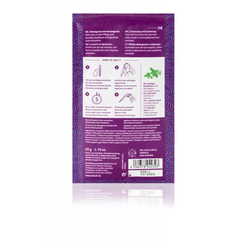 khadi Ayurvedisches Pulvershampoo Sensitive Herbal Wash