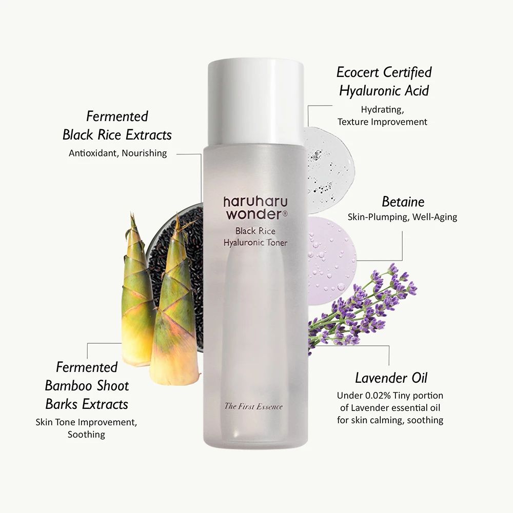 HARUHARU WONDER Black Rice Hyaluronic Toner – Feuchtigkeitsspendender Gesichtstoner