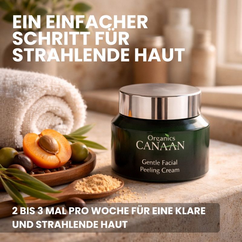 Canaan - Gesichtspeeling-Creme mit Aprikosenkernen