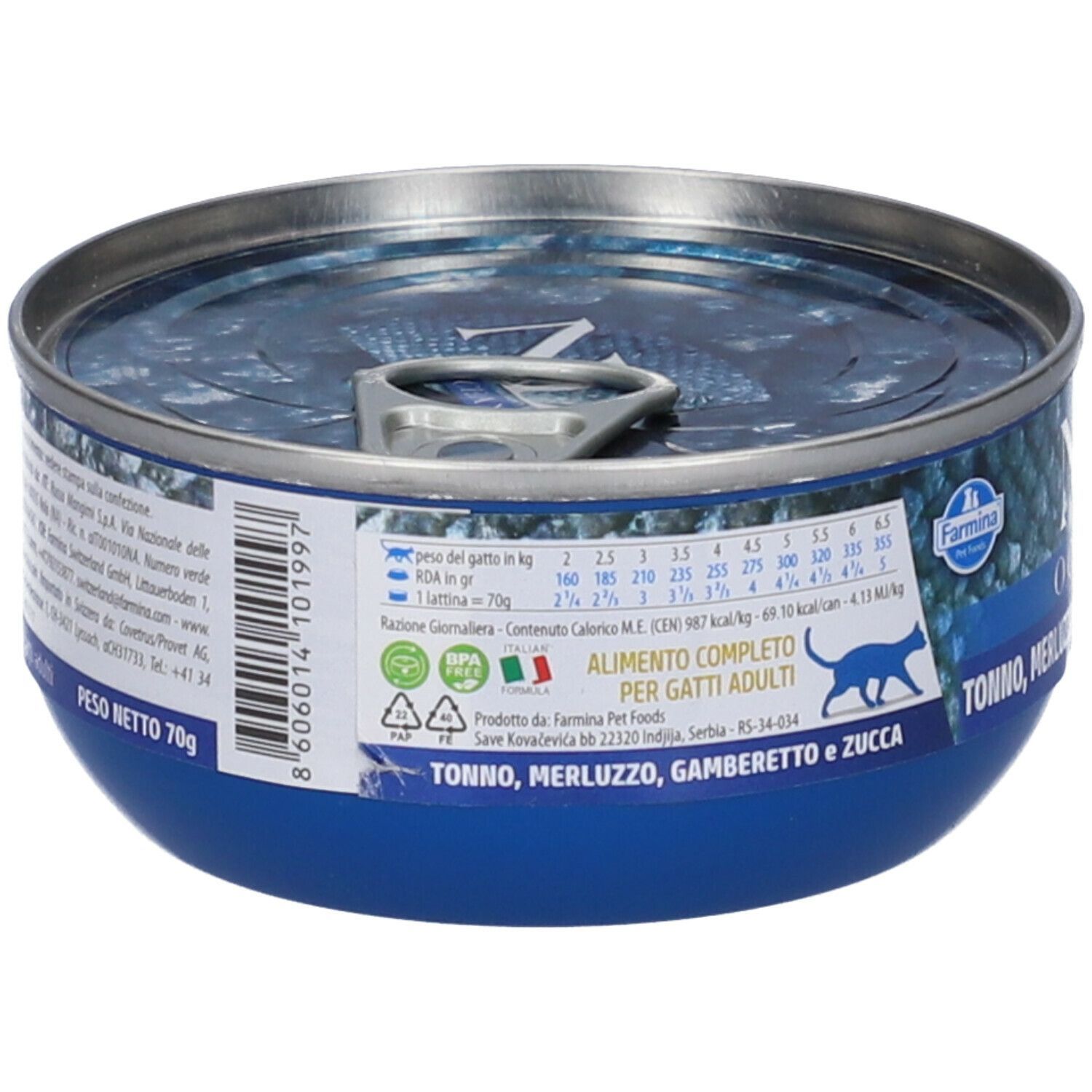 N&D CAT OCE Pump TUNA&CODf&SHRIMP 70g 80 g Futter