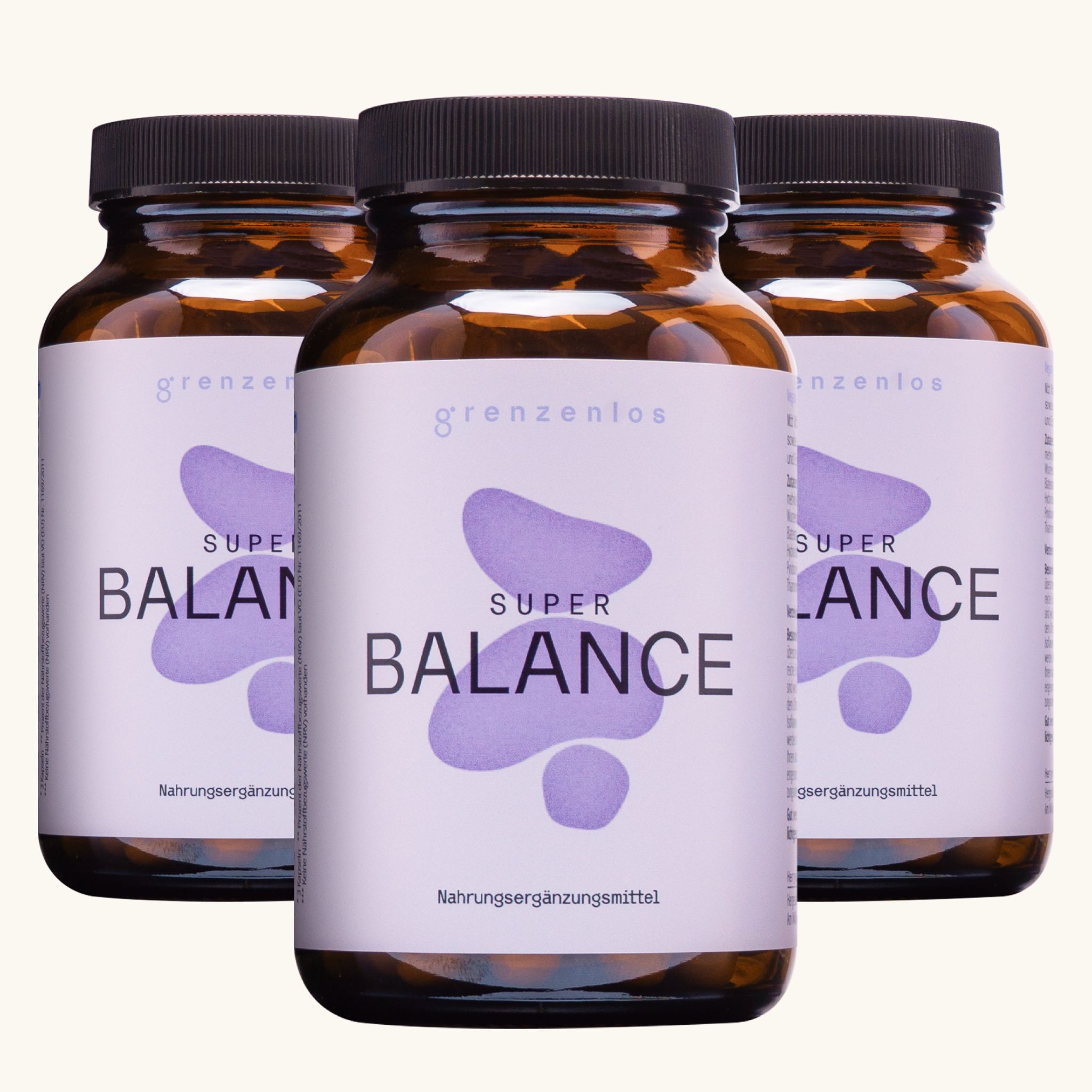 grenzenlos® Super Balance 19-in-1 Zyklus Komplex mit Msm, OPC & Rotklee | Ohne Mönchspfeffer vegan 3x90 St Kapseln