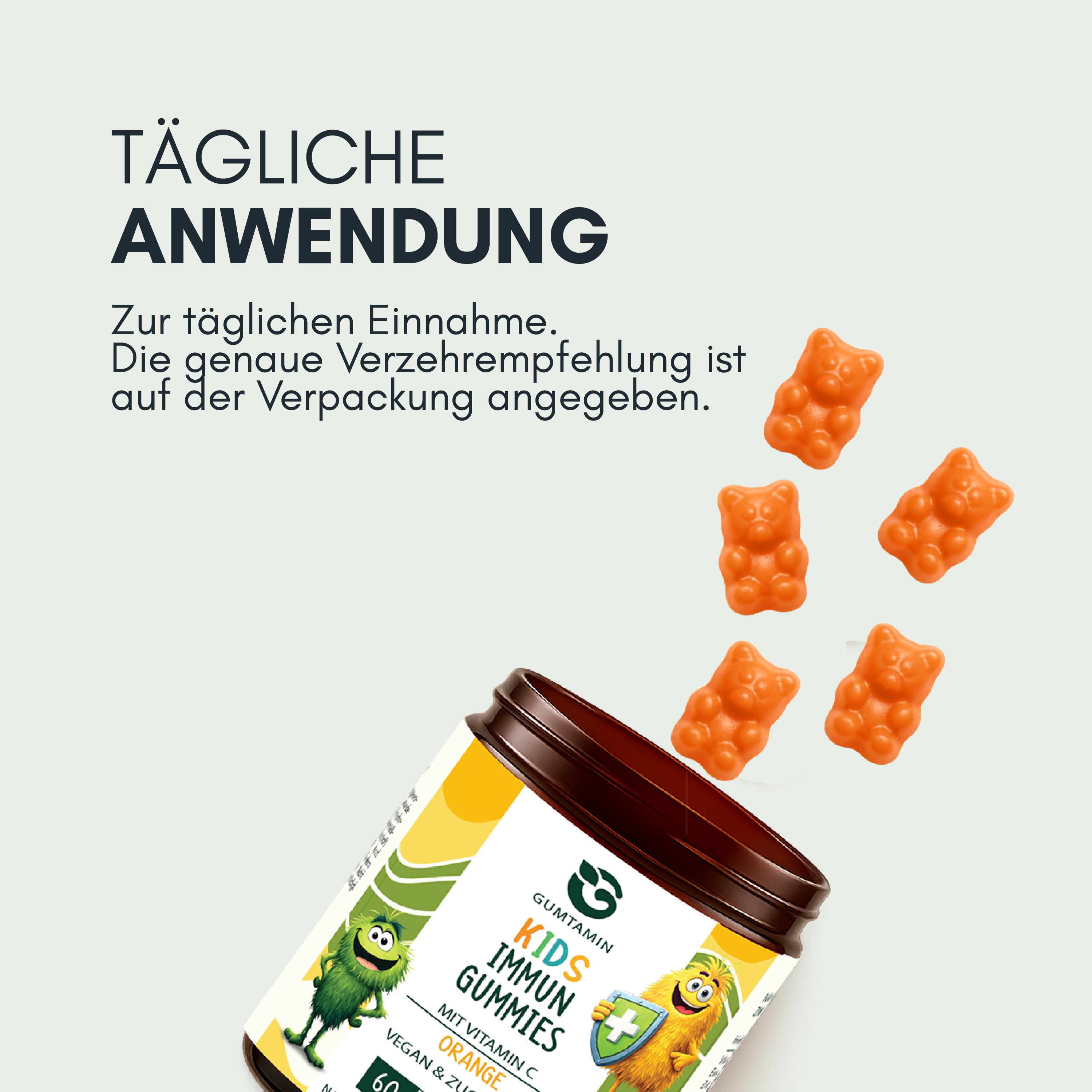 Gumtamin Kinder Immun Vitamin C Gummibärchen